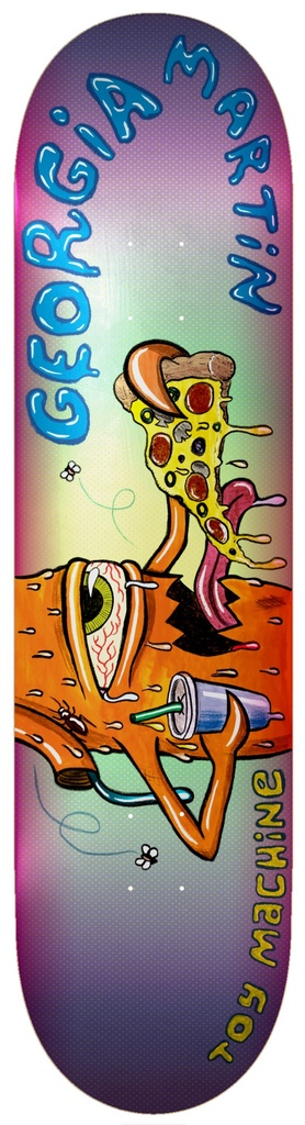 TOY MACHINE GEORGIA MARTIN PIZZA DECK 8.0