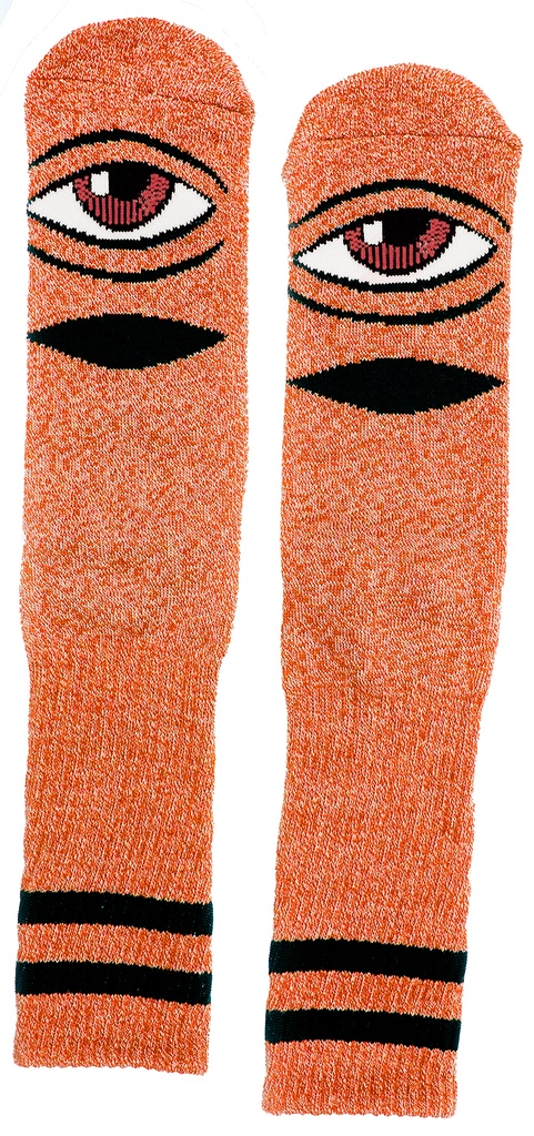 TOY MACHINE HEATHER SECT EYE SOCKS ORANGE
