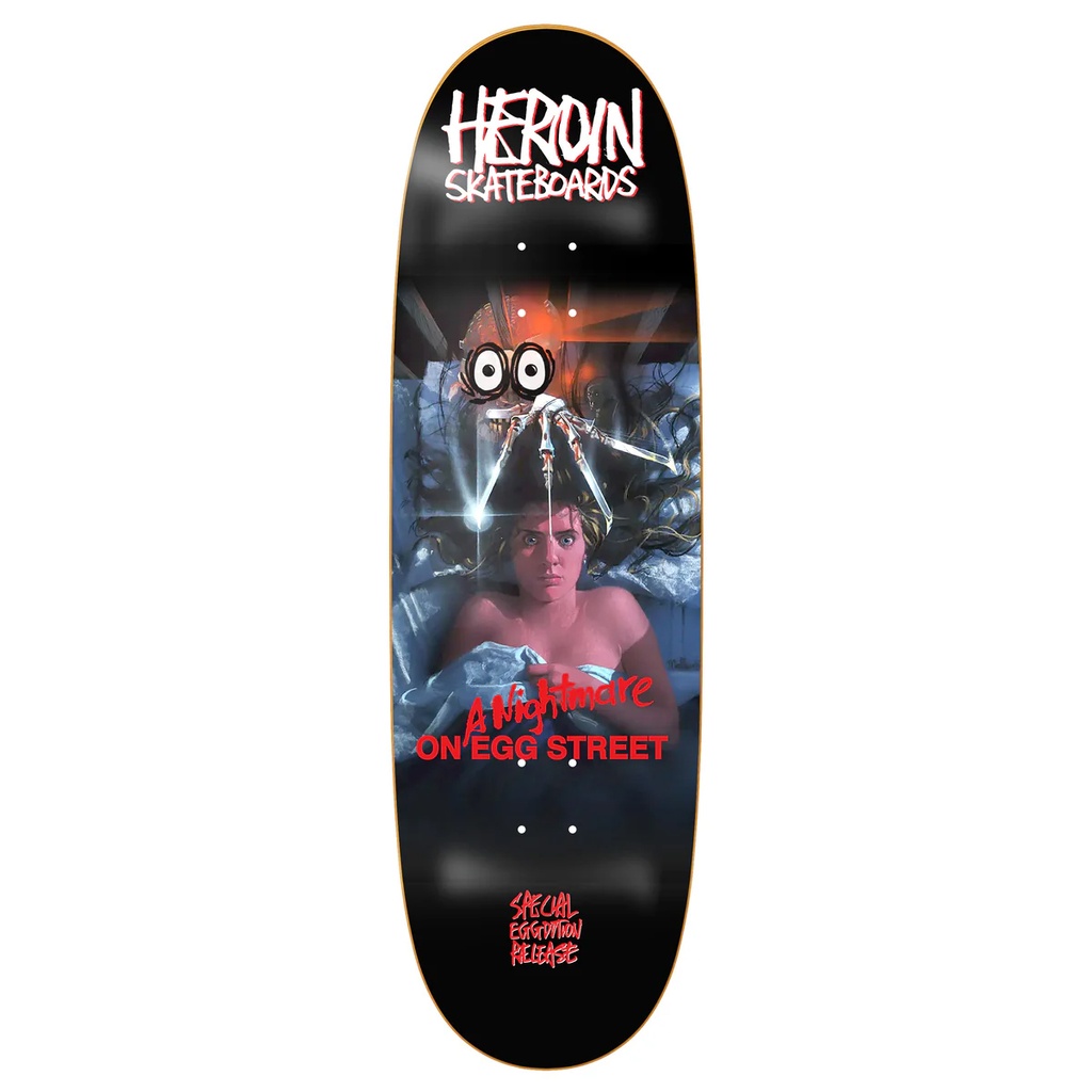 HEROIN TEAM NIGHTMARE ON EGG STREET SHAPED DECK 9.875