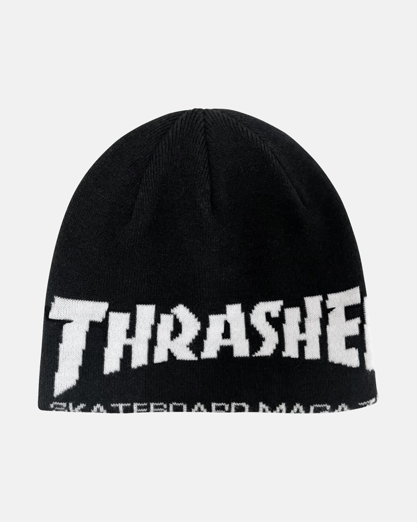 THRASHER SKATE MAG SKULLY BEANIE BLACK