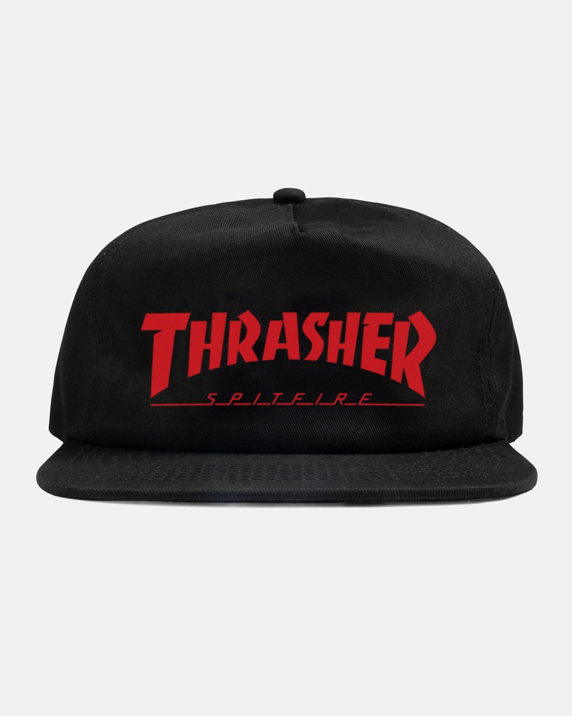 THRASHER X SPITFIRE SNAPBACK BLACK