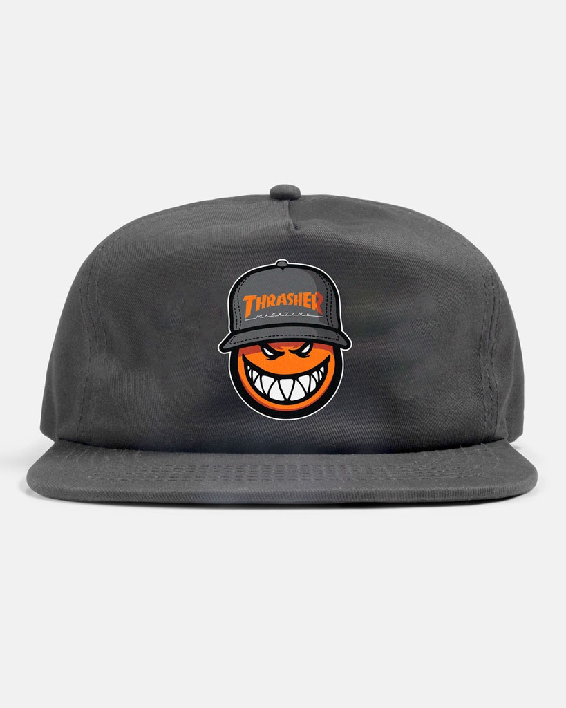 THRASHER X SPITFIRE SF LOC SNAPBACK CHARCOAL