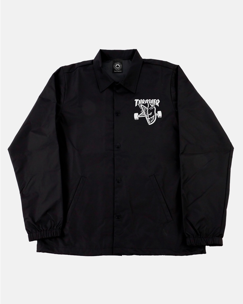 THRASHER X SPITFIRE THRASH & BURN COACH JACKET BLACK XL