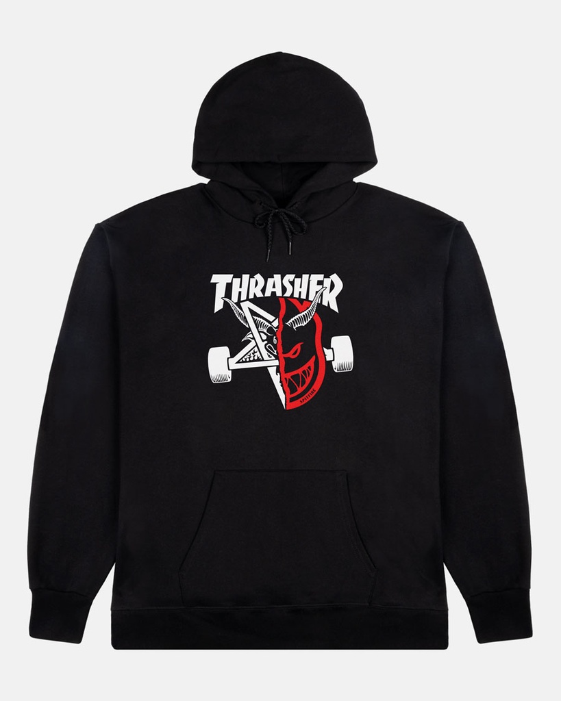 THRASHER X SPITFIRE THRASH & BURN BLACK HD/SWT XXL