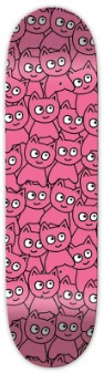 MEOW TEAM STICKER PILE PINK MINI DECK 7.25 X 29.00