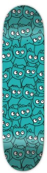 MEOW TEAM STICKER PILE TEAL DECK 8.00