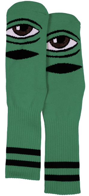 TOY MACHINE SECT EYE SOCKS GREEN