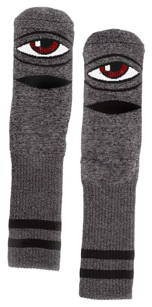 TOY MACHINE HEATHER SECT EYE SOCKS BLACK