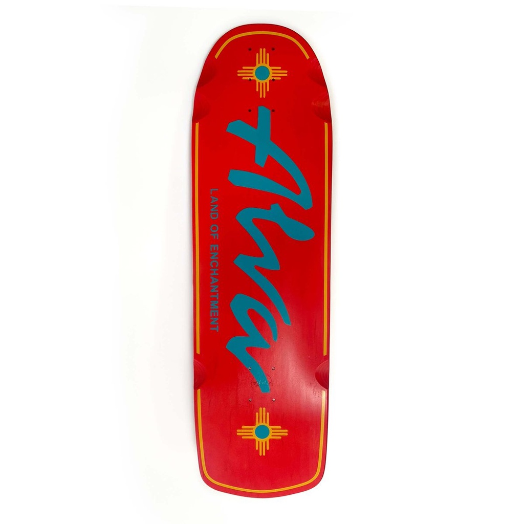 ALVA NEW MEXICO DITCH BOARD SUNSET RED SHAPED WHEEL WELLS DECK 10.0 X 33.0