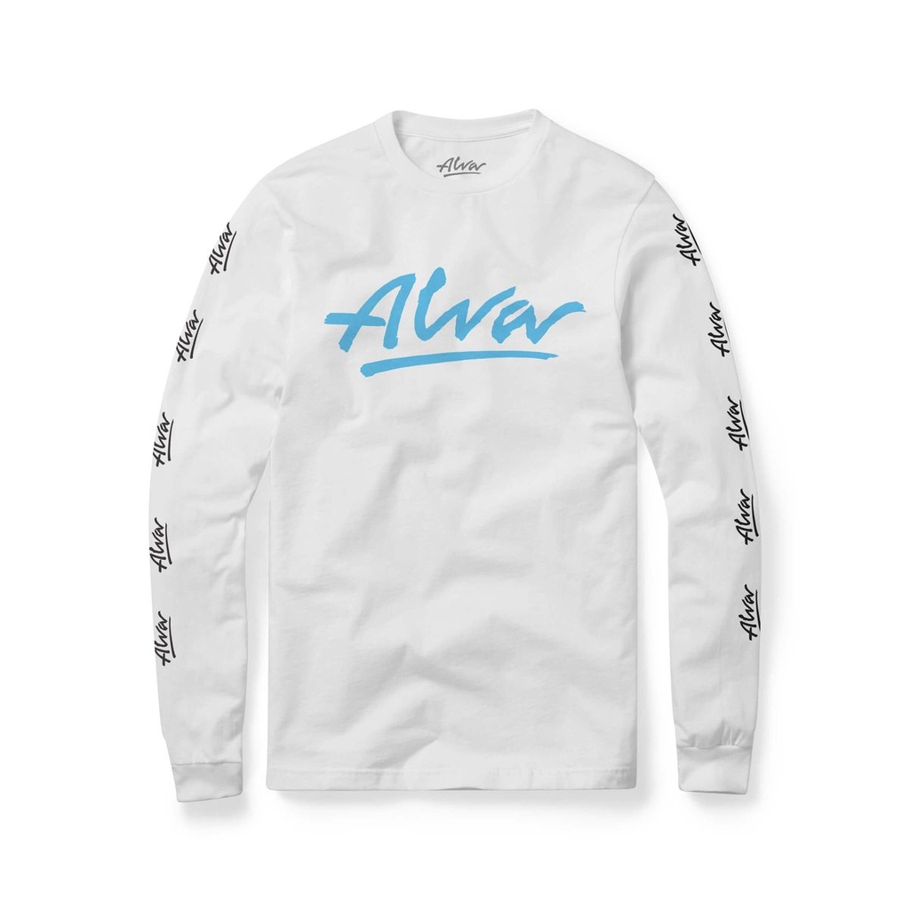 ALVA OG LOGO WHITE/AQUA LS M