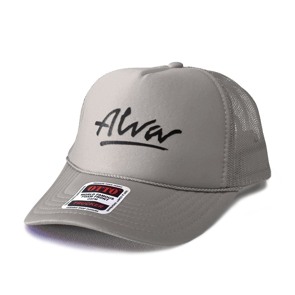 ALVA OG LOGO TRUCKER HAT GREY