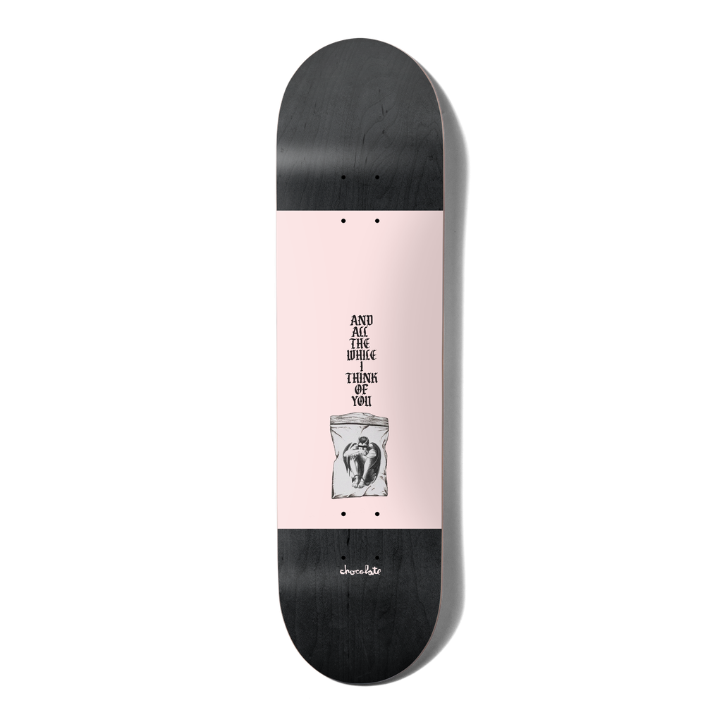 CHOCOLATE TRAHAN WHITE LINES DECK 8.25