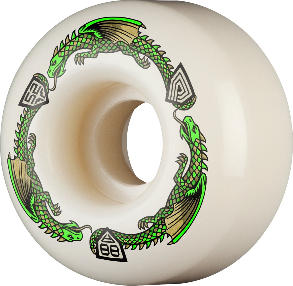 POWELL DRAGON FORMULA GREEN V1 52MM x 31MM 88A (Set of 4)