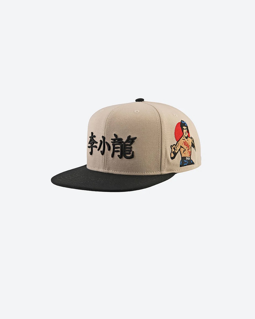 DGK X BRUCE LEE BALANCE SNAPBACK HAT SAND