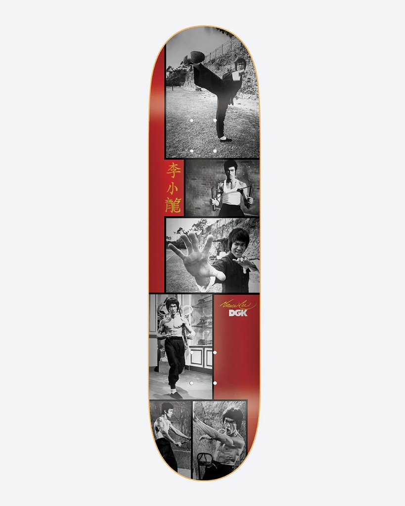 DGK X BRUCE LEE LEGEND RED FOIL DECK 8.5
