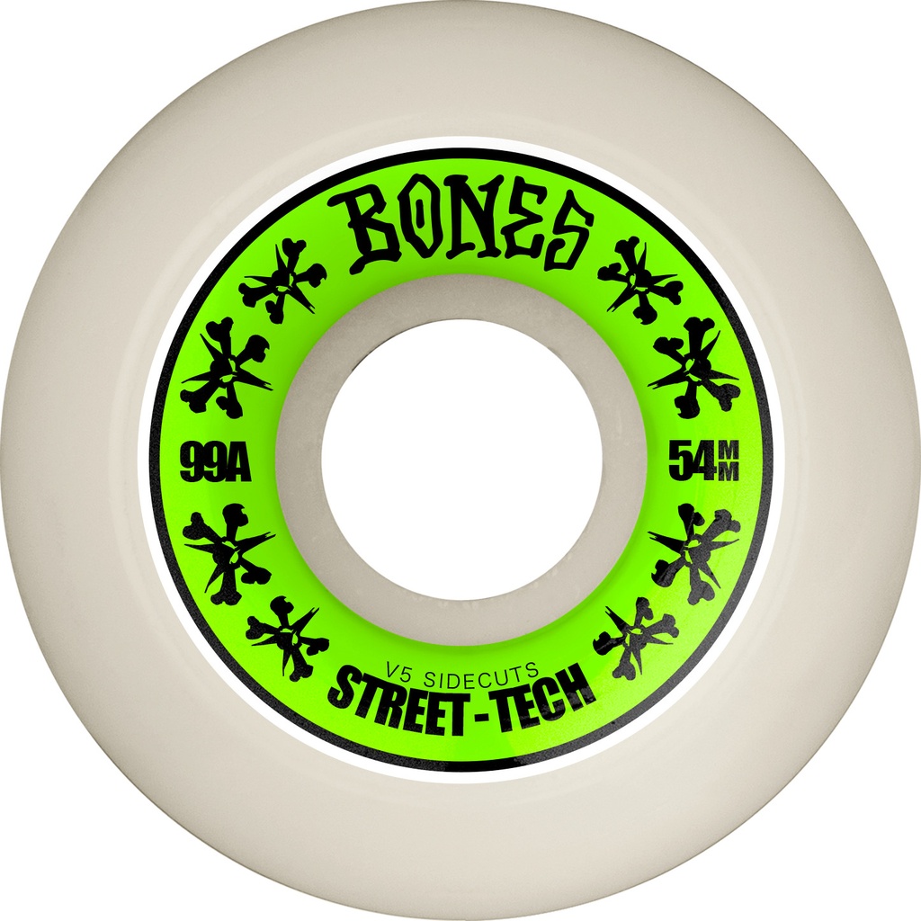 BONES STF SIDECUTS V5 54MM 99A (SET OF 4)
