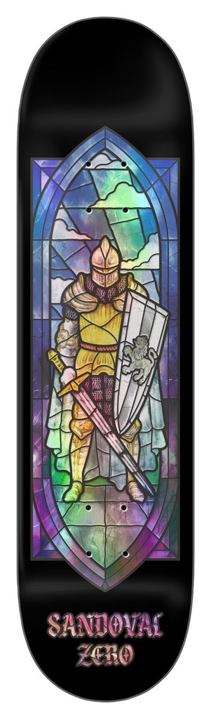 ZERO SANDOVAL STAINED GLASS DECK 8.25