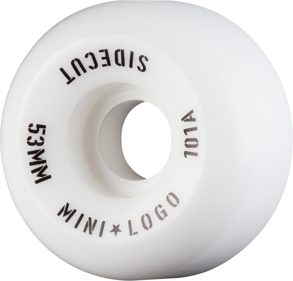 MINI LOGO SIDECUT WHITE 53MM 101A (Set of 4)
