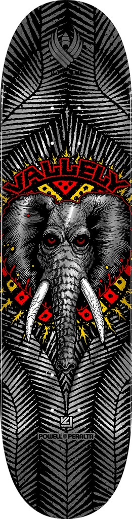POWELL MIKE VALLELY ELEPHANT SILVER FOIL FLIGHT DECK 8.38