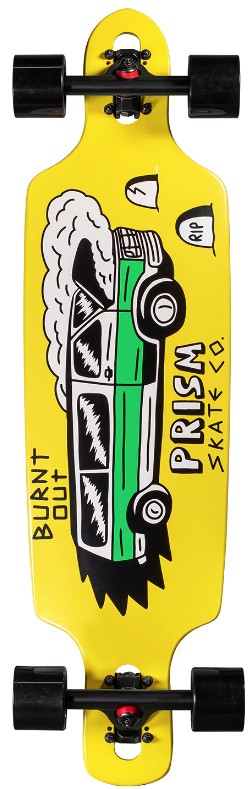 PRISM PIZZA BOOBS DROP THROUGH LONGBOARD COMPLETE 9.25 X 34.50