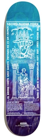 5 BORO TEAM LUCKY CANDLE BRONX DECK 8.25