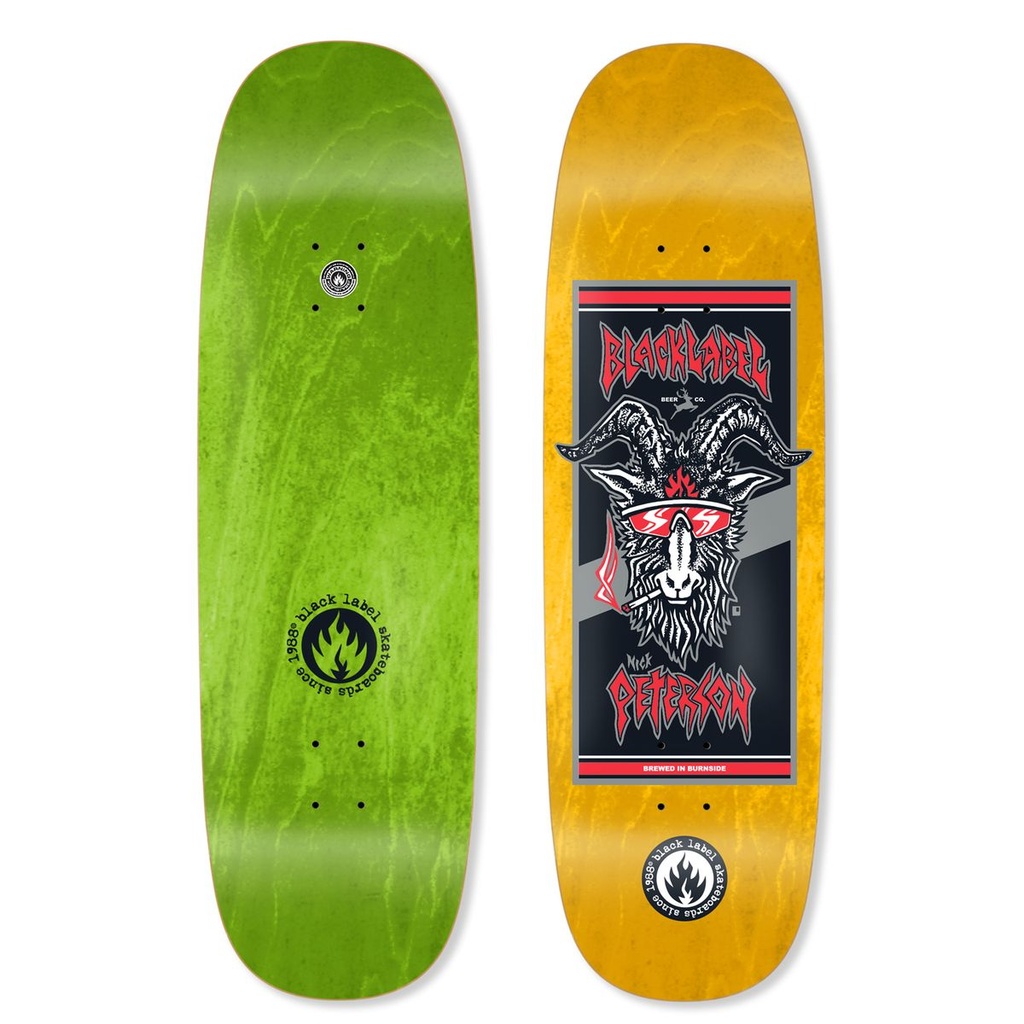 BLACK LABEL NICK PETERSON BURNSIDE BREW TUGBOAT SHAPED DECK 9.5