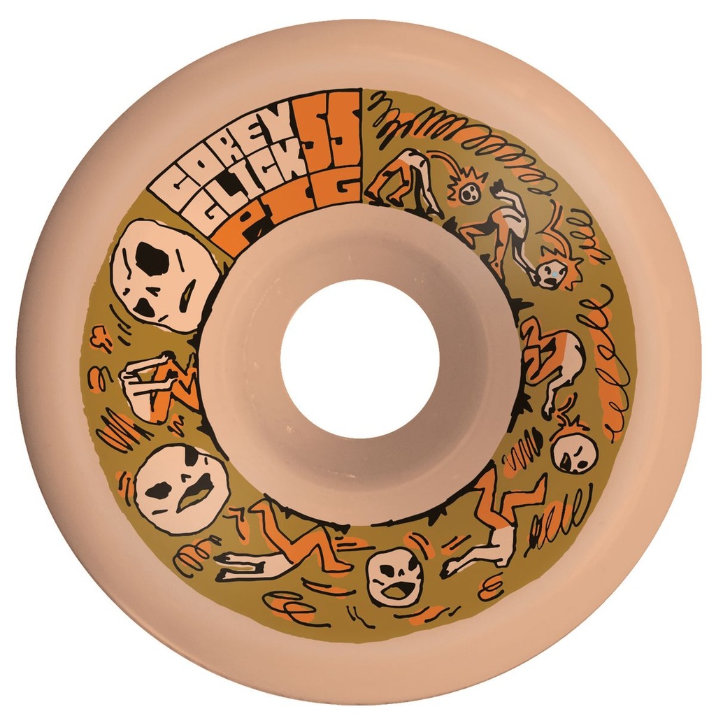 PIG COREY GLICK HEADS WILL ROLL 55MM 99A (Set of 4)