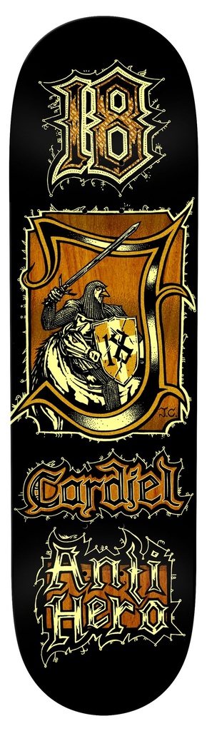 ANTI-HERO CARDIEL MEDIEVAL DECK 8.62