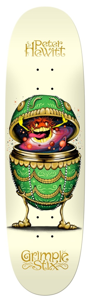 ANTI-HERO HEWITT GRIMPLE STIX FABRAGE SHAPED DECK 8.75