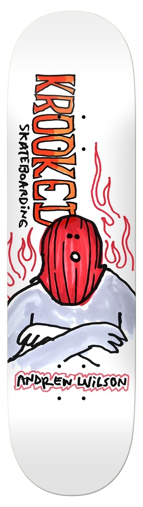 KROOKED WILSON FIRE MASK DECK 8.75