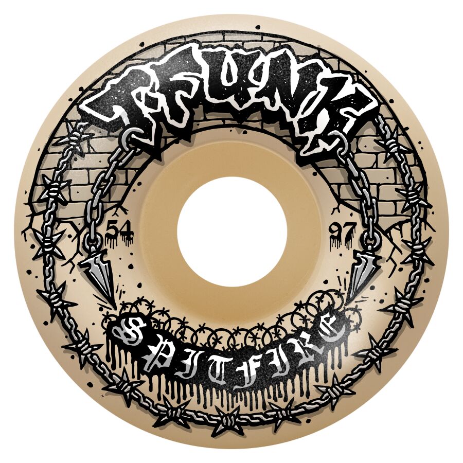SPITFIRE FORMULA FOUR T-FUNK RAW RADIAL FULL 54MM 97D (Set of 4)