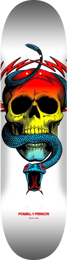 POWELL MCGILL SKULL & SNAKE YELLOW FADE/WHITE DECK 8.5