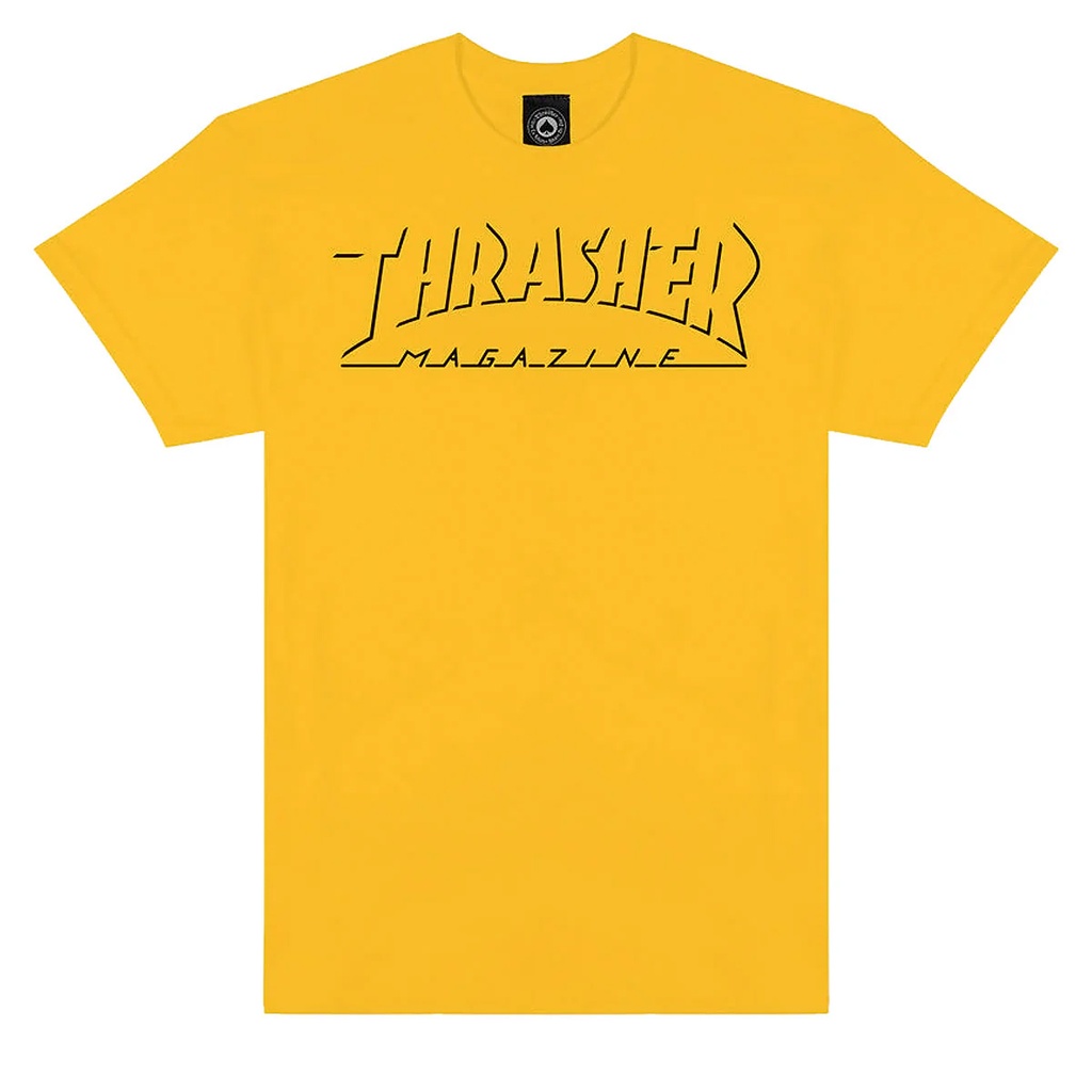 THRASHER SHADOW MAG LOGO GOLD SS XL