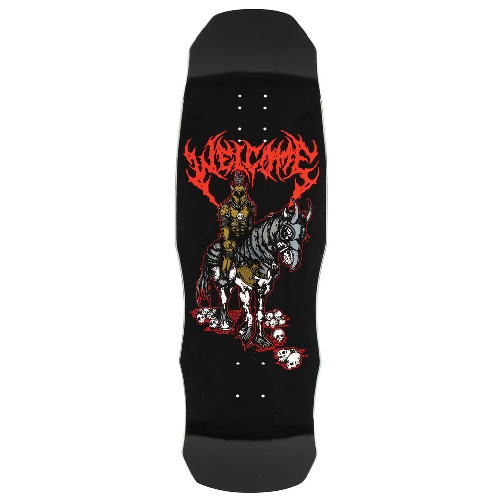 WELCOME RIDER ON DARK LORD SHAPED DECK 9.75 X 31.50
