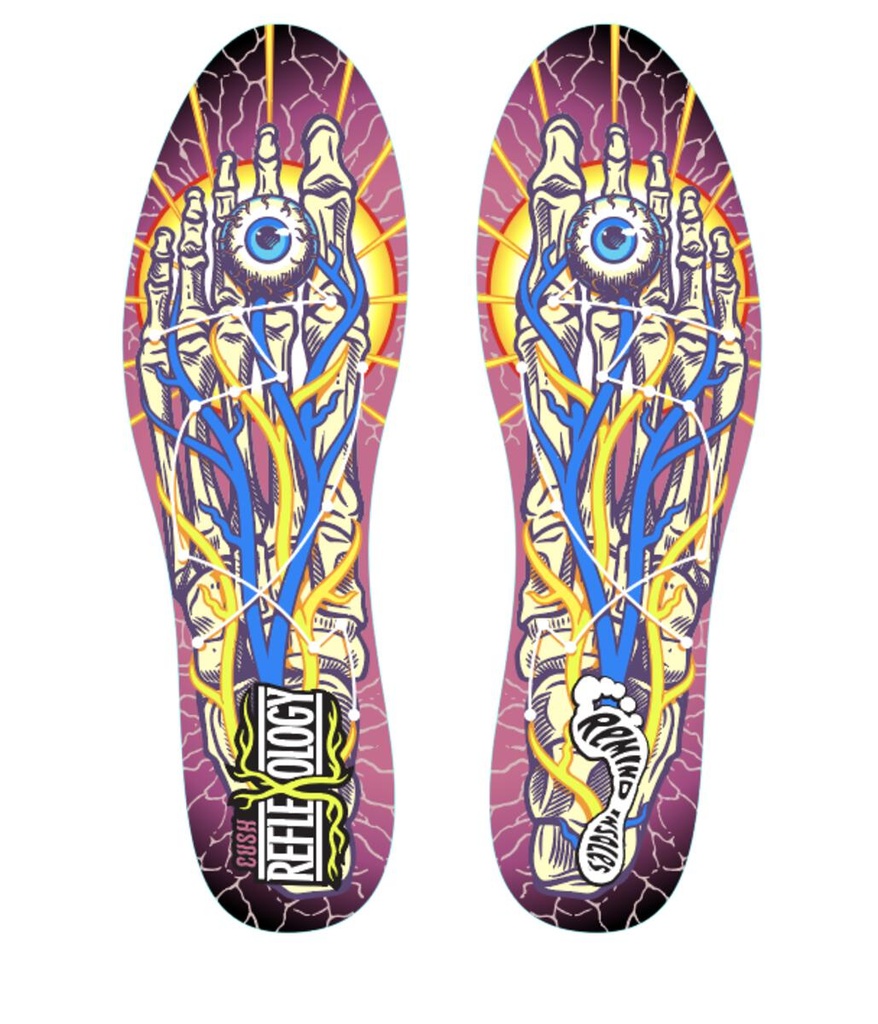 REMIND CUSH IMPACT REFLEXOLOGY 5.5MM MID-TO-HIGH ARCH INSOLES SIZE 14 - 14.5