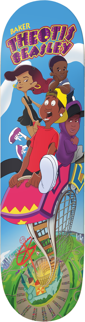 BAKER THEOTIS BEASLEY ROLLER COASTER DECK 8.25