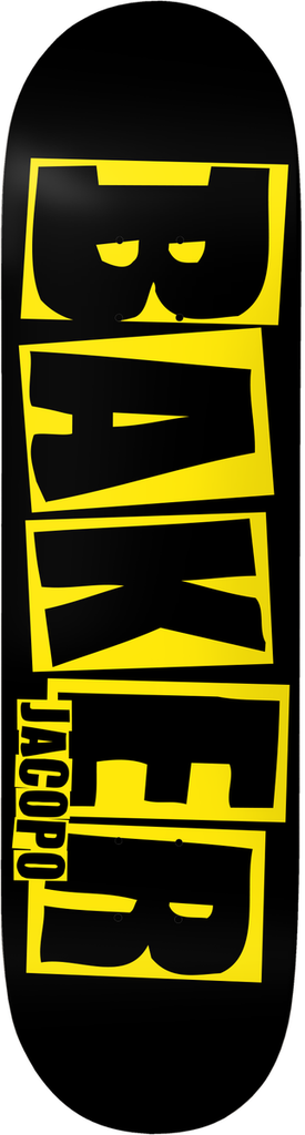 BAKER JACOPO CAROZZI BRAND LOGO DANGER YELLOW DECK 8.0