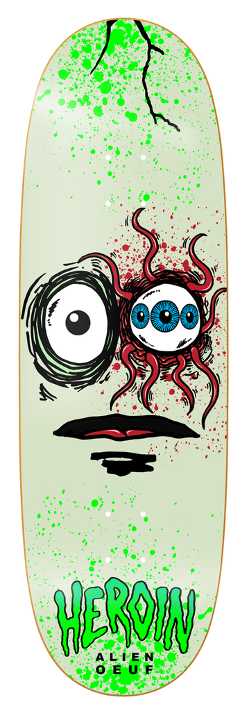 HEROIN TEAM SPACE EGG 3 SHAPED DECK 10.0