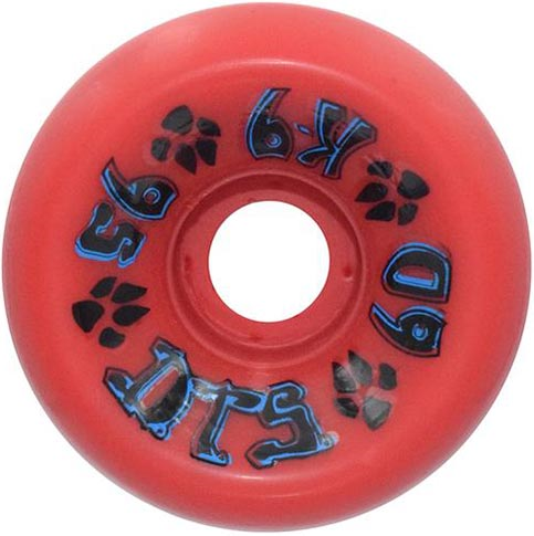DOGTOWN K-9 80'S RED WHEELS 60MM 95A (Set of 4) 
