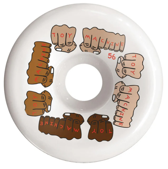 TOY MACHINE FISTS COLORS C-LINE 56MM (Set of 4)