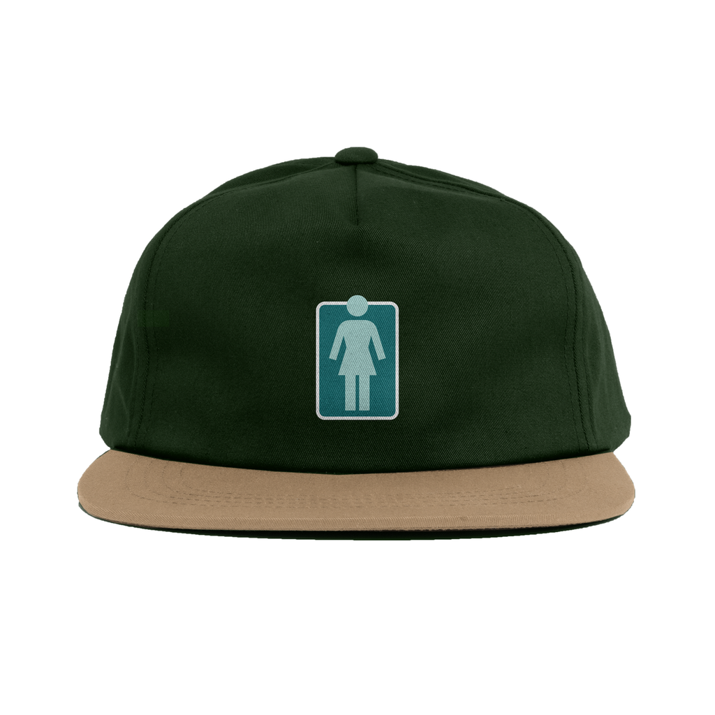 GIRL LOVERS OG 5 PANEL HAT FOREST GREEN