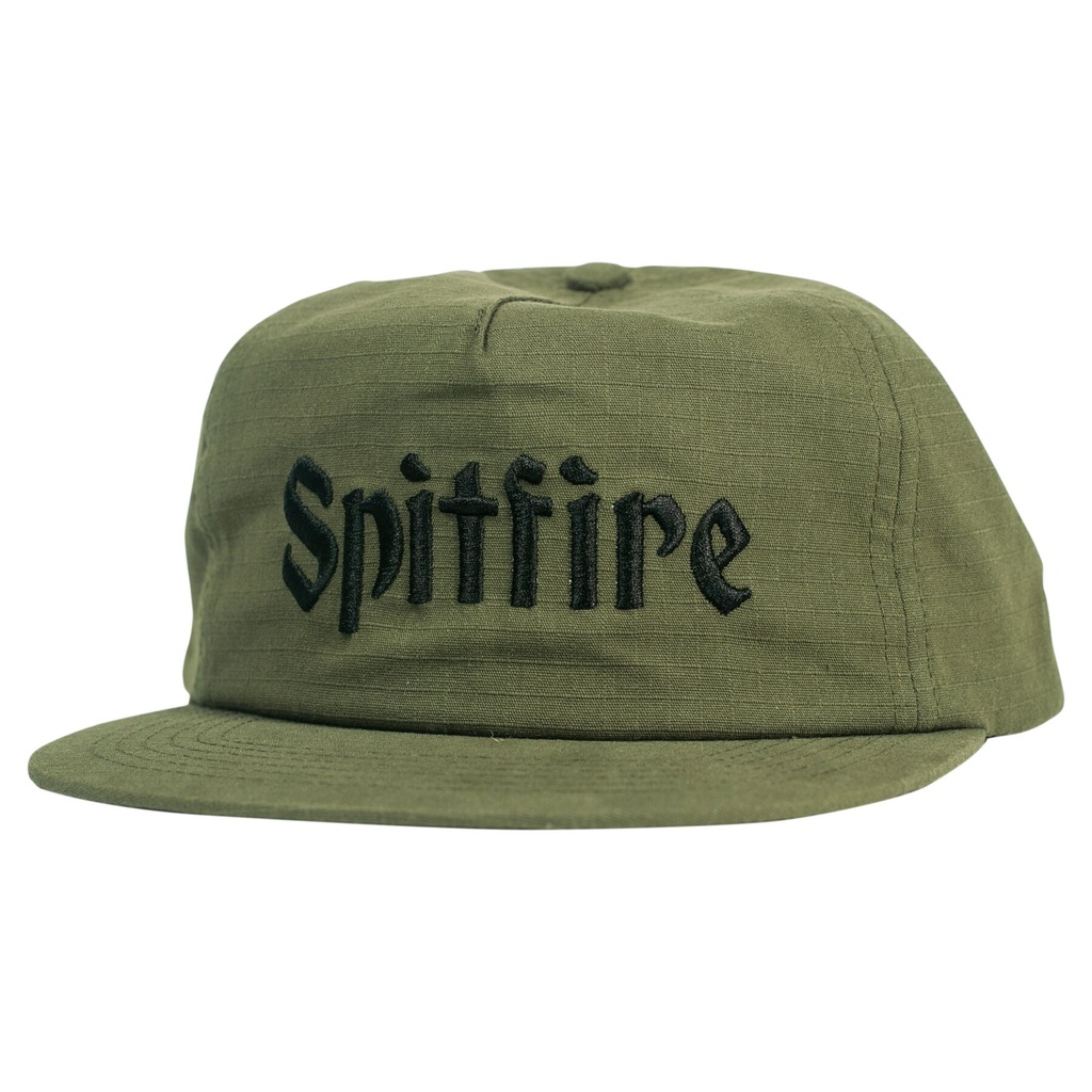 SPITFIRE MOLOTOV SCRIPT SNAPBACK OLIVE