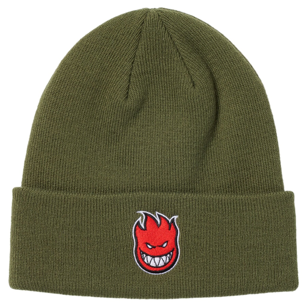 SPITFIRE BIGHEAD CUFF BEANIE OLIVE/RED