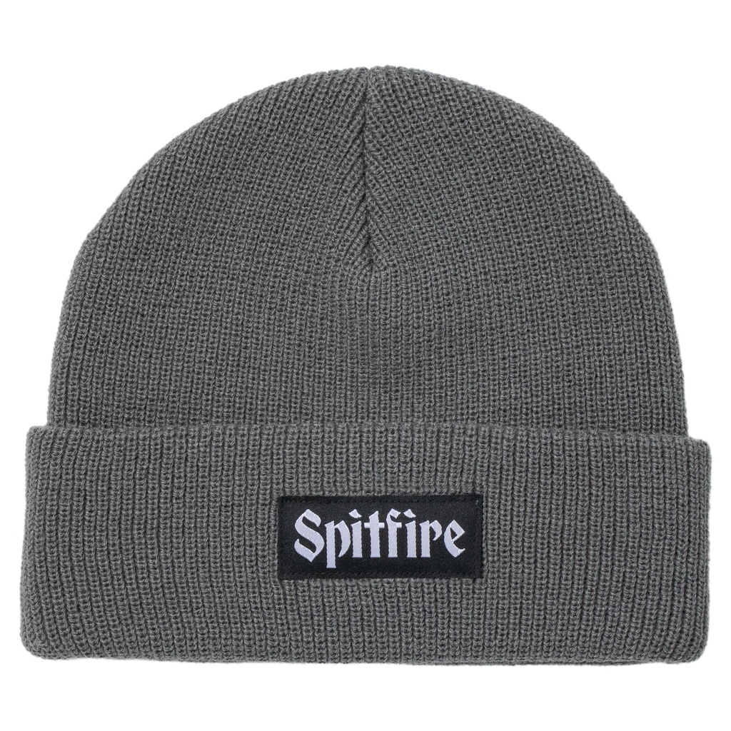 SPITFIRE MOLOTOV SCRIPT BEANIE CHARCOAL