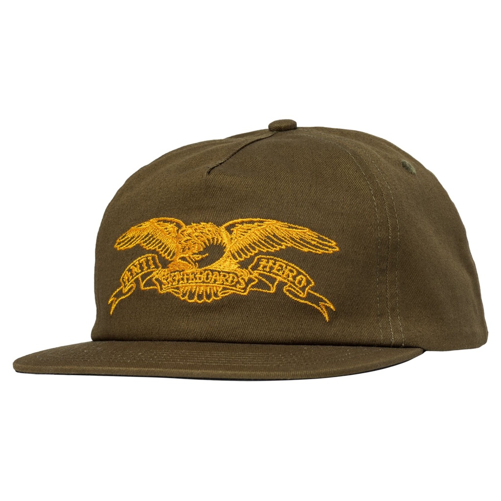 ANTI-HERO BASIC EAGLE SNAPBACK HAT BROWN/ORANGE