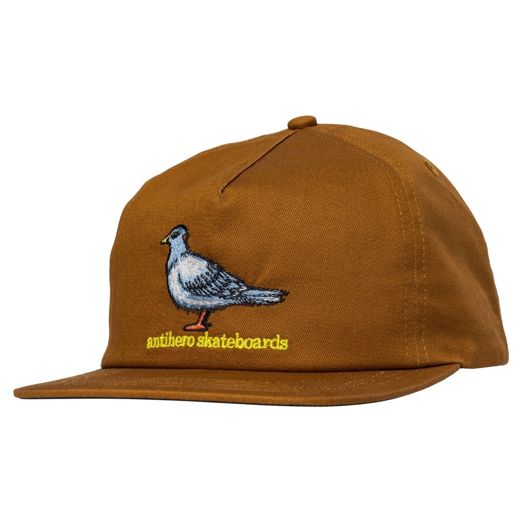 ANTI-HERO LIL PIGEON SNAPBACK HAT BROWN/YELLOW