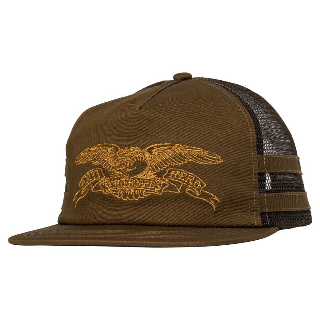ANTI-HERO BASIC EAGLE SNAPBACK HAT BROWN/BROWN