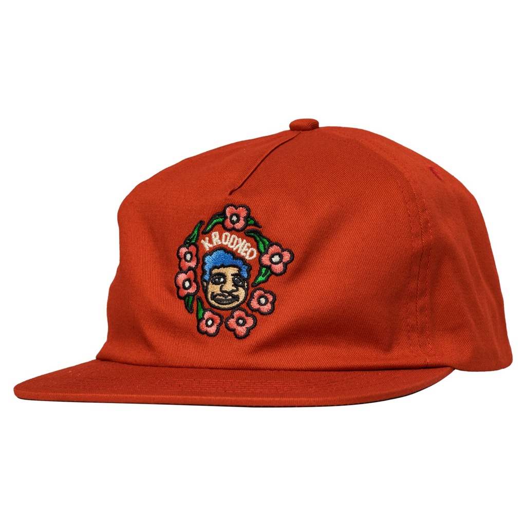 KROOKED SWEATPANTS REDUX SNAPBACK HAT DARK RED
