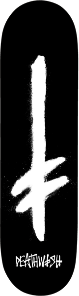 DEATHWISH TEAM GANG SPRAY BLACK/WHITE DECK 8..5