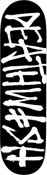 DEATHWISH TEAM DEATHSPRAY BLACK/WHITE DECK 7.9